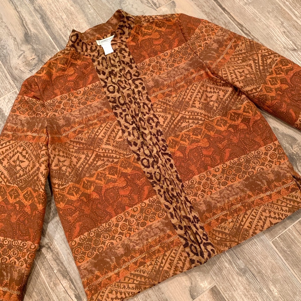Coldwater Creek Animal Print Jacket